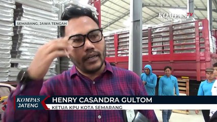 18 Ribu Lebih Bilik Suara Tiba di Gudang KPU Kota Semarang