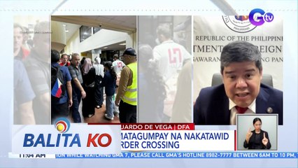 40 Pilipino, matagumpay na nakatawid sa Rafah Border Crossing | BK