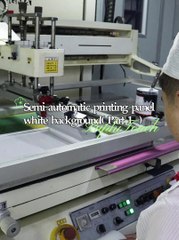 Semi-automatic printing panel white background（ Pa