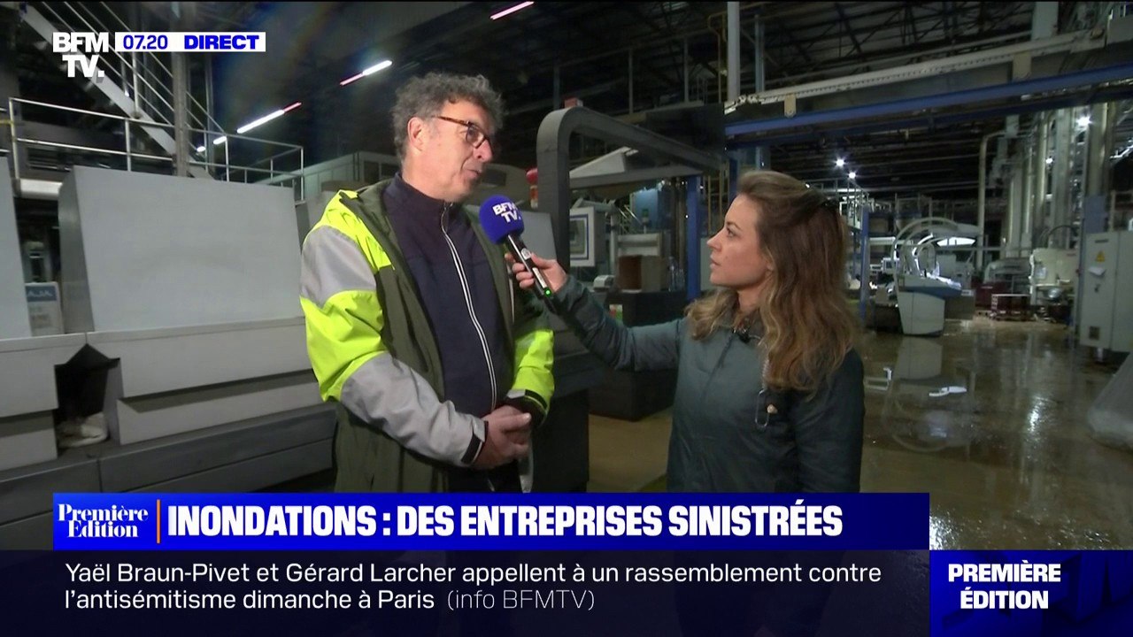 Crues dans le Pas-de-Calais: "On travaille à fond, presque jour et nuit, pour remettre en état", confie le directeur d'une imprimerie