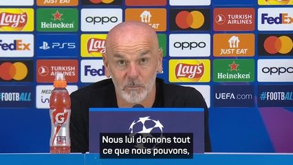 Gr. F - Pioli : “Cette prestation dépend entièrement de Rafael Leão"