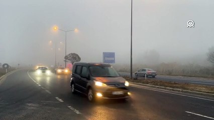 Tekirdağ'da sis etkili oldu