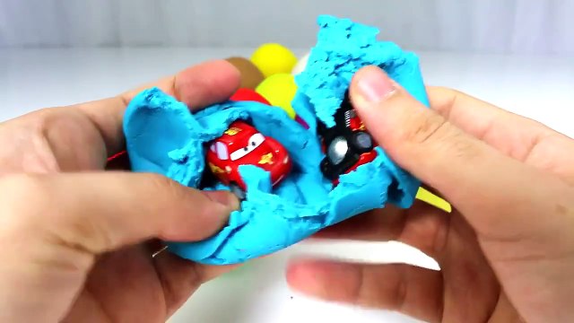 LEARN COLORS for Children w Play Doh Surprise Eggs Donald Duck Toy Story Spiderman Disney Cars Toys