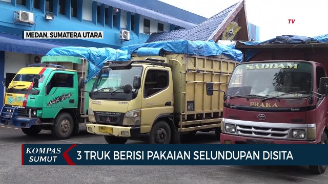 Bea Cukai dan Polda Sumut Sita 150 Bal Pakaian Bekas Asal Malaysia