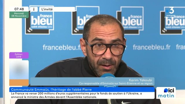 Karim Yacoubi, co-responsable d'Emmaüs sur Saint-Étienne et sa région