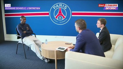 Interrogé sur son manque d'efficacité et le chambrage d'Mbappé, Dembélé répond