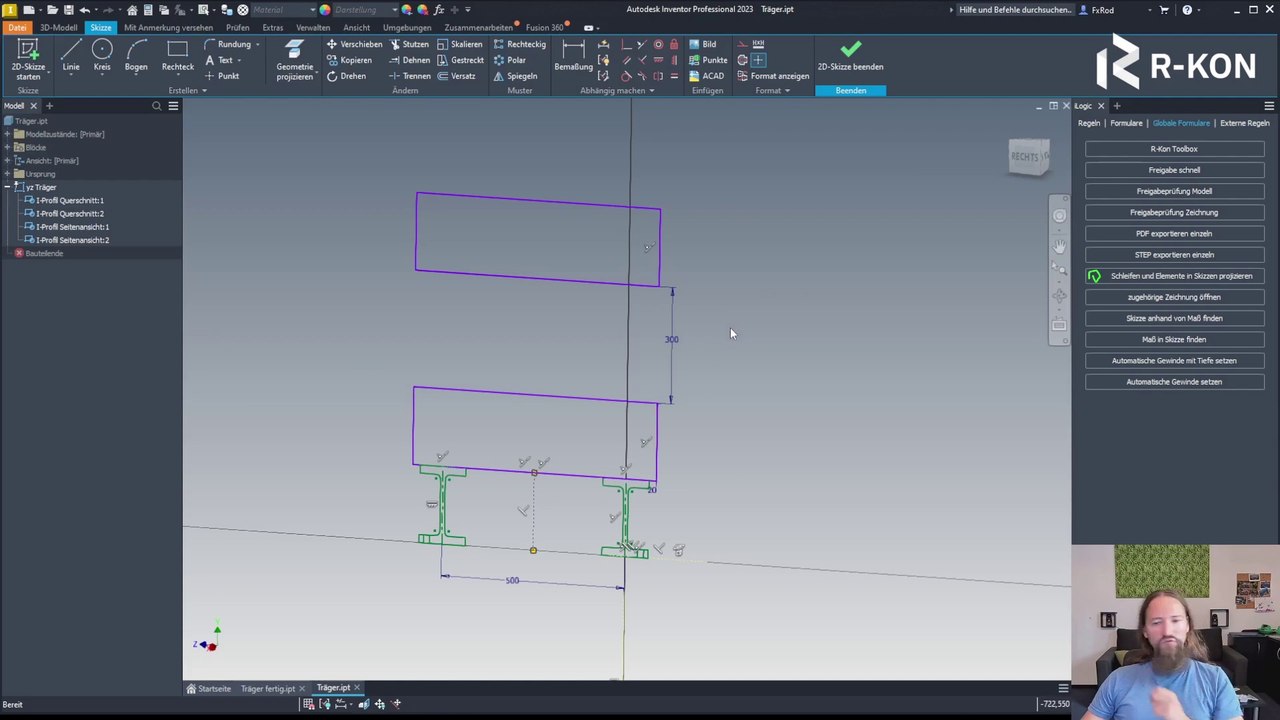 14 skizzenblöcke in skizzenskeletten verwenden | cad-modellierstrategien