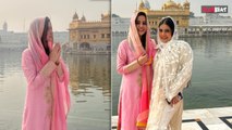 Urfi Javed aka Uorfi संस्कारी Look में Pink Suit पहनकर अपनी बहन के साथ Golden Temple पहुंची!