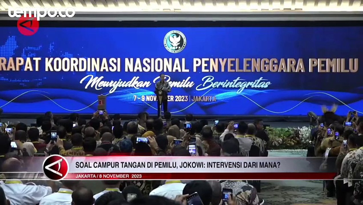 Soal Campur Tangan di Pemilu 2024, Jokowi: Intervensi Dari Mana?