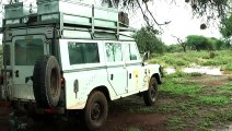 Campsite near Amboseli National Park flooded