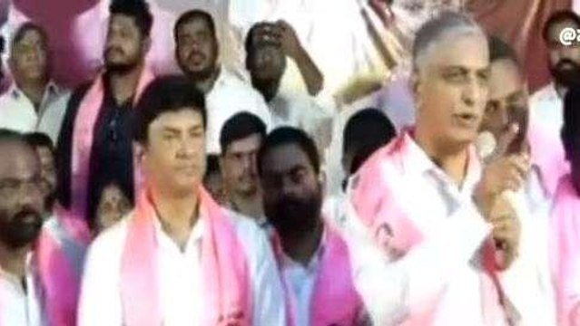 మేడ్చల్: బిఆర్ఎస్ ఎన్నికల ప్రచార సభలో పాల్గొన్న మంత్రి హరీష్ రావు