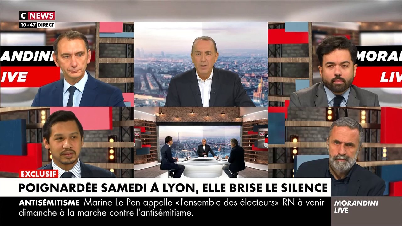 EXCLU - La jeune femme juive agressée samedi à Lyon brise le silence dans "Morandini Live": "Je vais très mal depuis l'agression. Le caractère antisémite est flagrant. Personne n'a parlé d'automutilation. C'est faux!" - Regardez