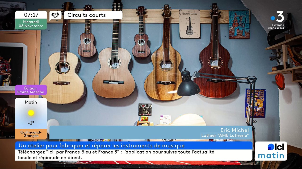 À Saint-Andéol-de-Vals,"Ame lutherie", créations et réparations de guitares, ukulélés et weissenborns