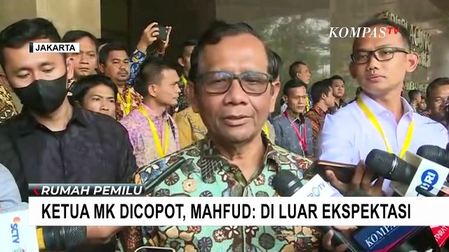 Mahfud MD Sebut Pencopotan Anwar Usman di Luar Ekspetasi