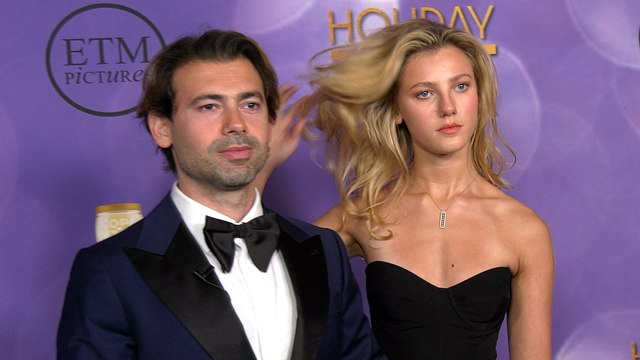 Bastiano Ferrari and Jemima Robinson Holiday Twist World Premiere Red Carpet Arrivals