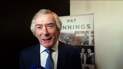 Pat Jennings on a statue being unveiled in his honour