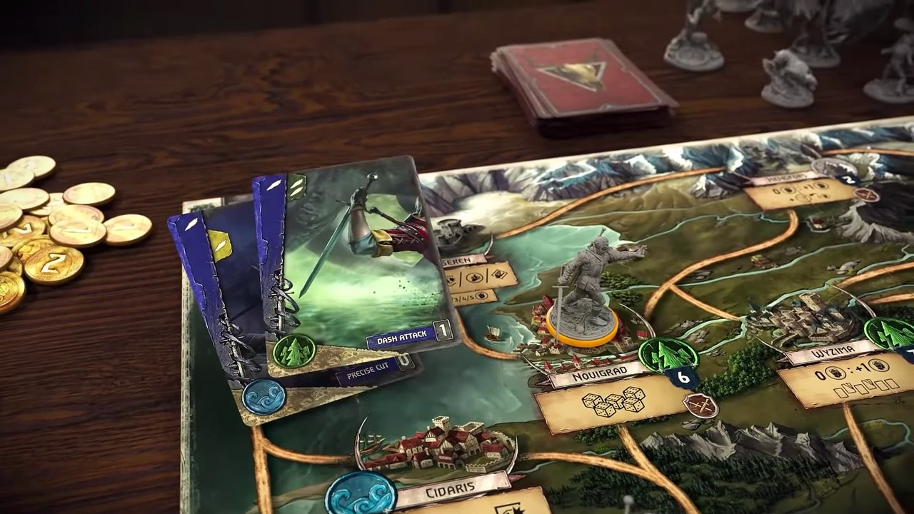 Rebel The Witcher Brettspiel – Ab 16 Jahren, Mit 28 Figuren, Monsterjagd & Quests