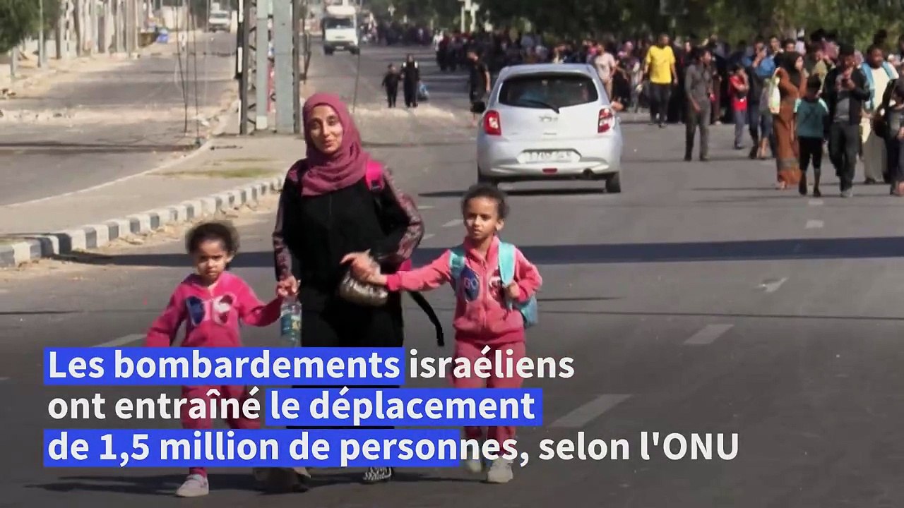 Des Palestiniens continuent de fuir le nord de la bande de Gaza