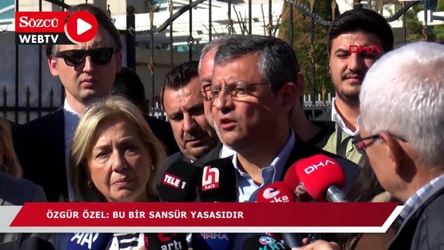 Özgür Özel: Bu bir sansür yasasıdır