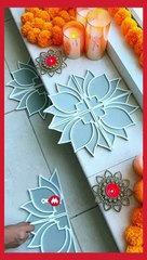 Easy DIY Rangoli | Rice Rangoli | Diwali 2023