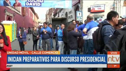 Preparativos para mensaje presidencial
