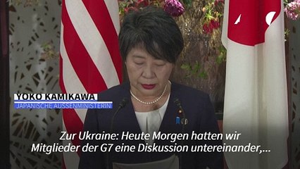 G7-Länder sichern Ukraine "anhaltende Unterstützung" zu