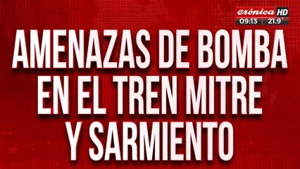 Alerta por amenazas de bomba en los ferrocarriles Mitre y Sarmiento