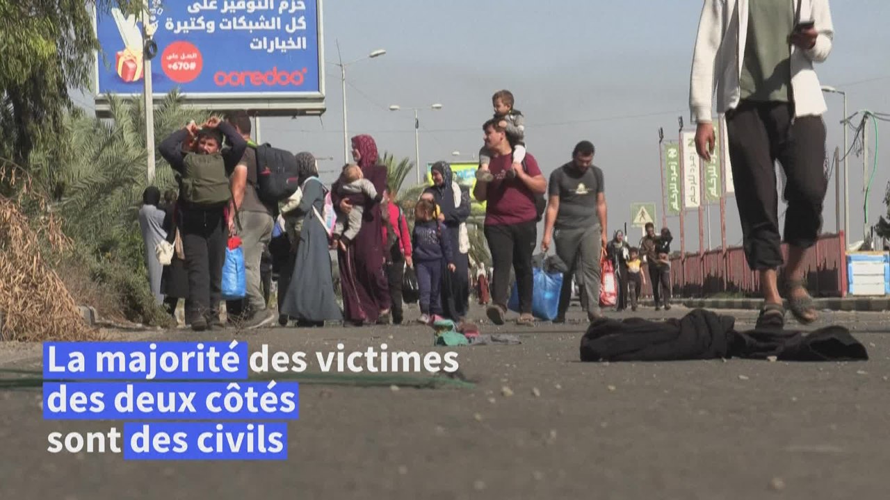 Des Palestiniens continuent de fuir le nord de la bande de Gaza