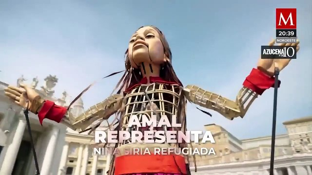 Amal es la marioneta gigante que recorre México