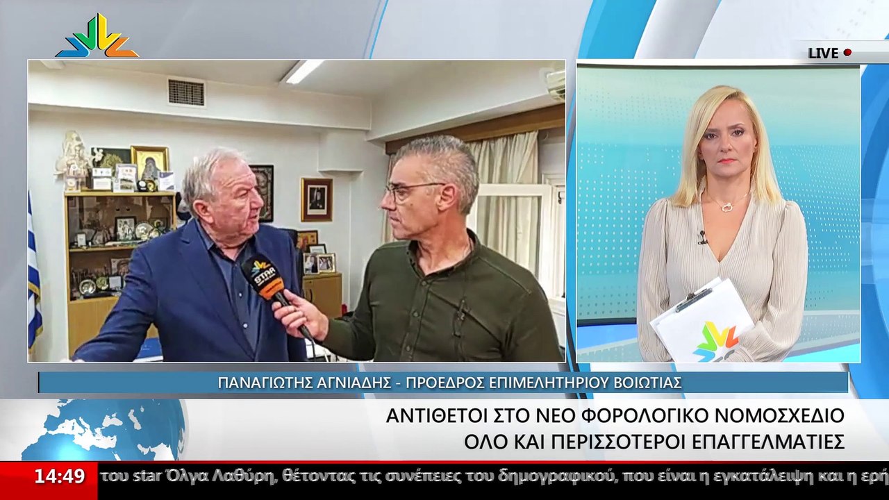 Ο Πρόεδρος Επιμελητηρίου Βοιωτίας, Παναγιώτης Α...