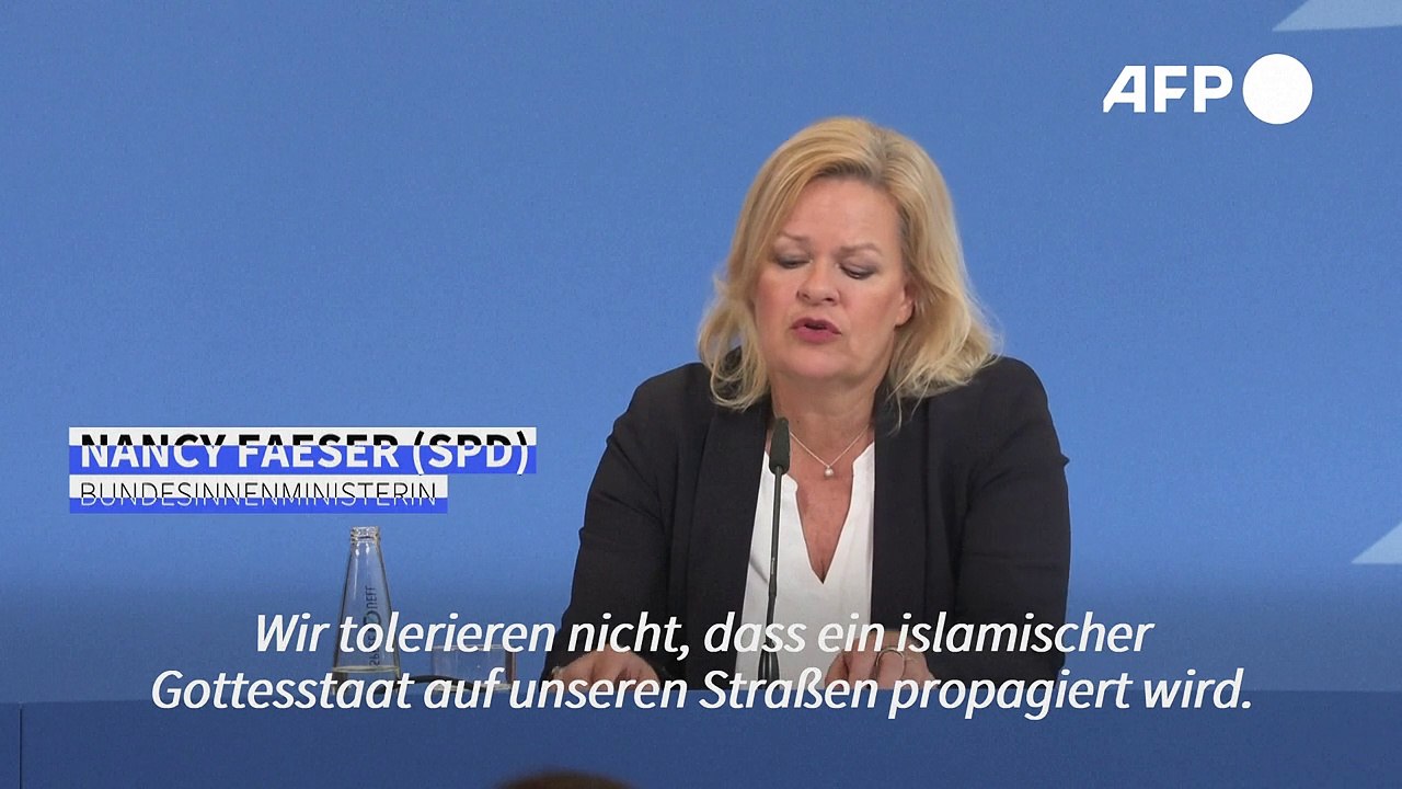Faeser kündigt hartes Vorgehen gegen islamistische Hetze an