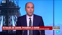 Étoiles de David taguées à Paris : les enquêteurs envisagent la piste d'une déstabilisation russe