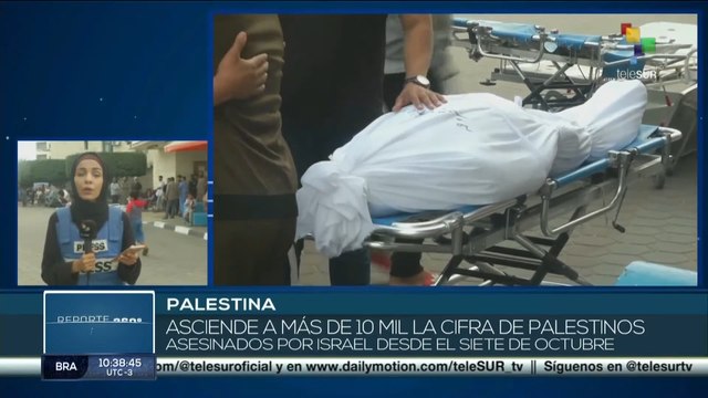 Más de 10.000 palestinos han sido asesinados por Israel en Gaza