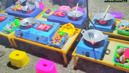 The most complete exciting children's games at the Candirenggo night market