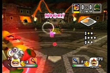 Mario Super Sluggers 100% Walkthrough Part 22 - Vs. Bowser & Credits