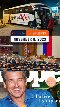 Rappler's highlights: Filipinos in Gaza, Gloria Macapagal-Arroyo, Patrick Dempsey | The wRap | November 8, 2023