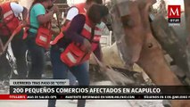 200 pequeños comercios en Acapulco fueron afectados por 'Otis'