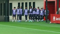 Liverpool training ahead of Toulouse trip
