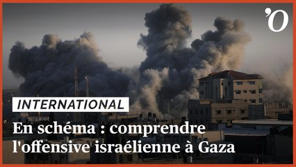 En schéma: comprendre l'offensive israélienne à Gaza