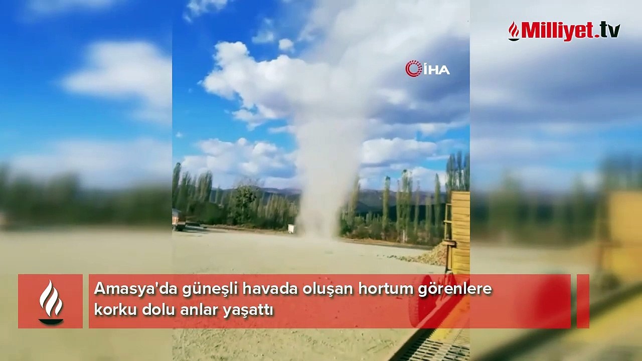 Amasya'da hortum paniği