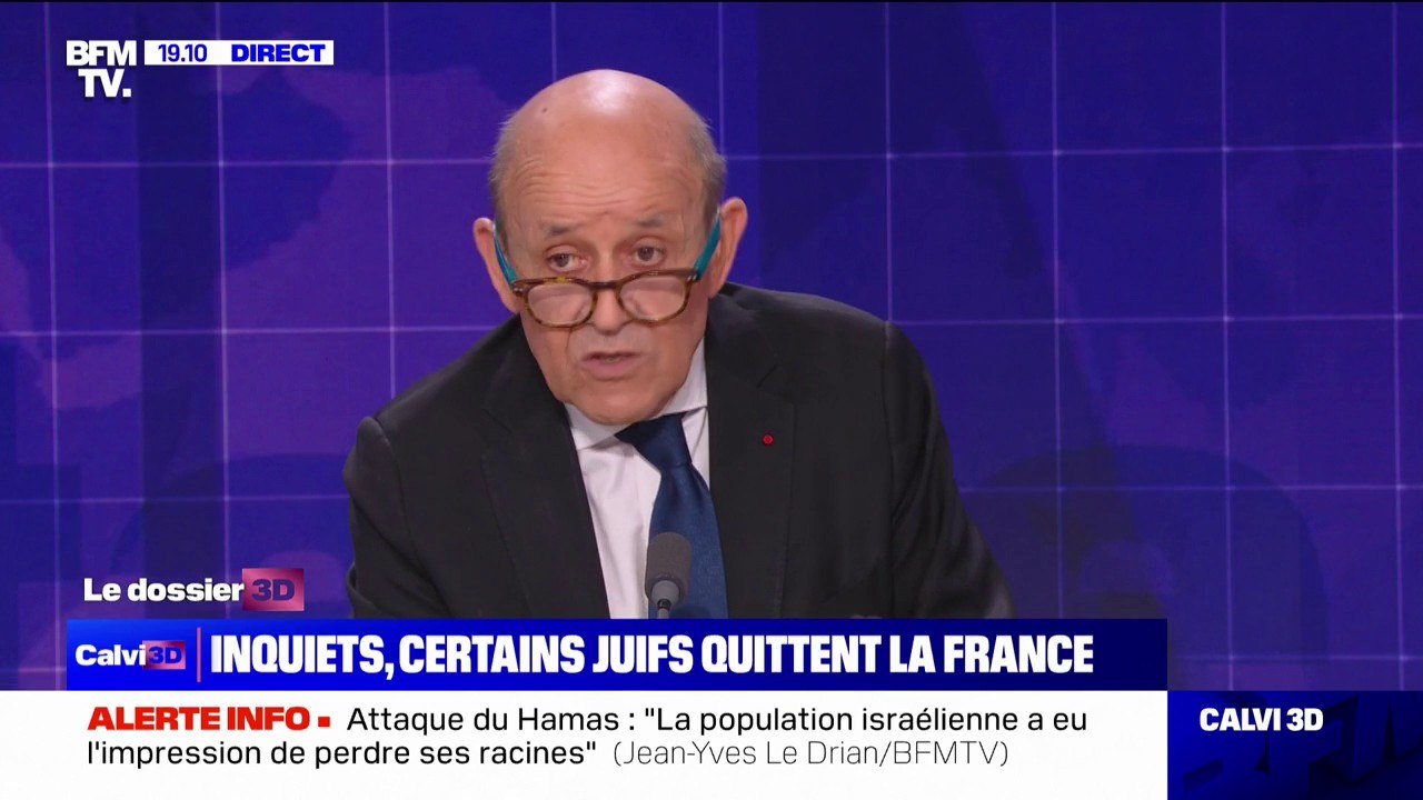 Antisémitisme: "Il faut absolument un sursaut républicain pour manifester notre attachement à ce que les juifs de France puissent vivre en tranquillité", estime Jean-Yves Le Drian