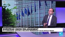 Brussels recommends opening EU membership talks with Ukraine, Moldova