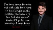 ADAM  LAMBERT 'ADAM MITCHEL LAMBERT' QUOTES