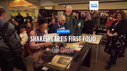 A complete works of Shakespeare goes on display in London