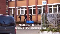 Mit Schusswaffe bedroht: Großeinsatz der Polizei in Hamburger Schule