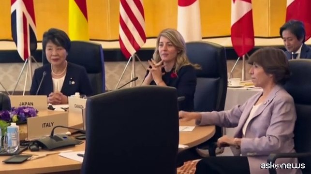 Il G7 chiede corridoi umanitari e stop escalation Israele-Hamas