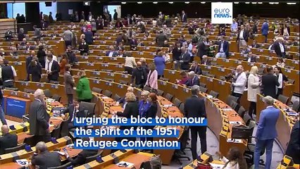 Cate Blanchett urges the EU to 'put humanity back at the centre and the heart' of asylum policy