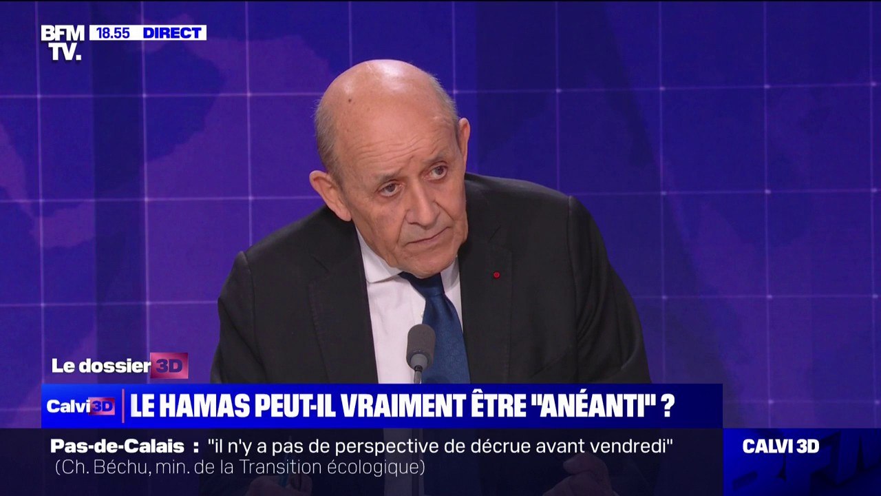 Attaques du Hamas: Pour l'ancien ministre des Affaires étrangères, Jean-Yves Le Drian, il "fallait" que Israël "riposte"