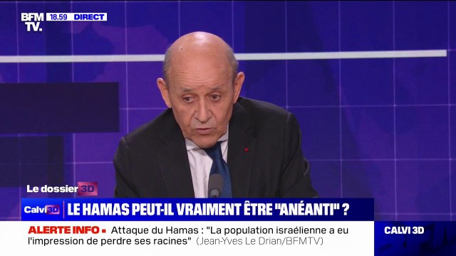 Jean-Yves Le Drian sur la guerre Israël/Hamas: C'est une action qu'il faut mener avec beaucoup de parcimonie, de vigilance, de détermination et de ciblage