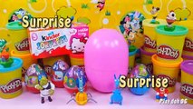 Hello Kitty Play doh Disney Donald Duck Kinder surprise eggs (2)